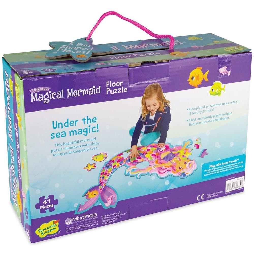 Peaceable Kingdom-Magical Mermaid Floor Puzzle 41 Pieces-PZ18-Legacy Toys