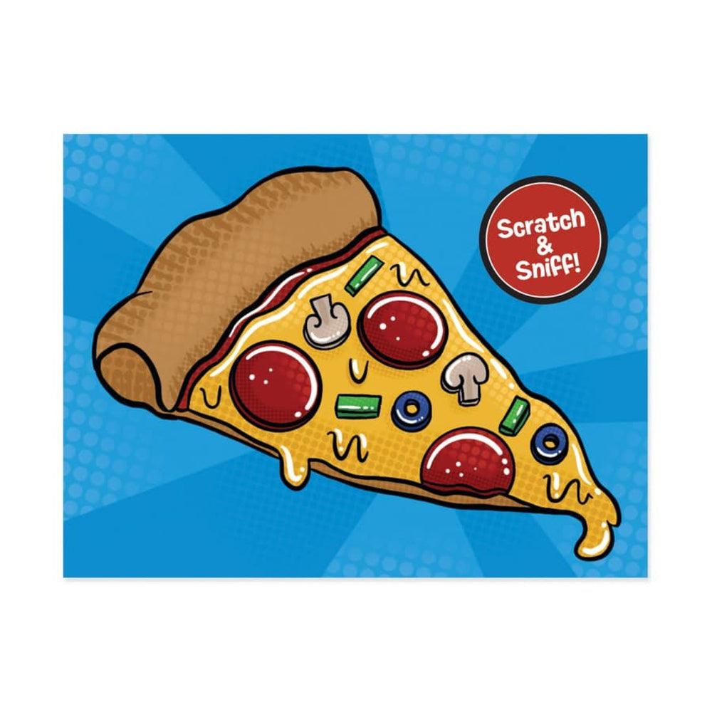 Peaceable Kingdom-Mini Card Enclosures-11009-Pizza Scratch & Sniff-Legacy Toys