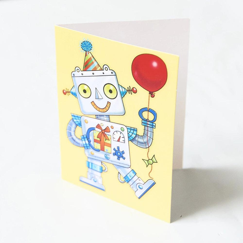Peaceable Kingdom-Mini Card Enclosures-MIN11027-Robot With Balloon-Legacy Toys