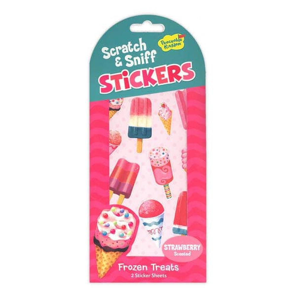 Peaceable Kingdom-Scratch and Sniff Sticker Pack-STK225-Frozen Treats-Legacy Toys