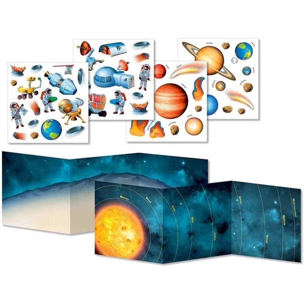 Peaceable Kingdom-Space Adventure Reusable Sticker Tote-SP63-Legacy Toys