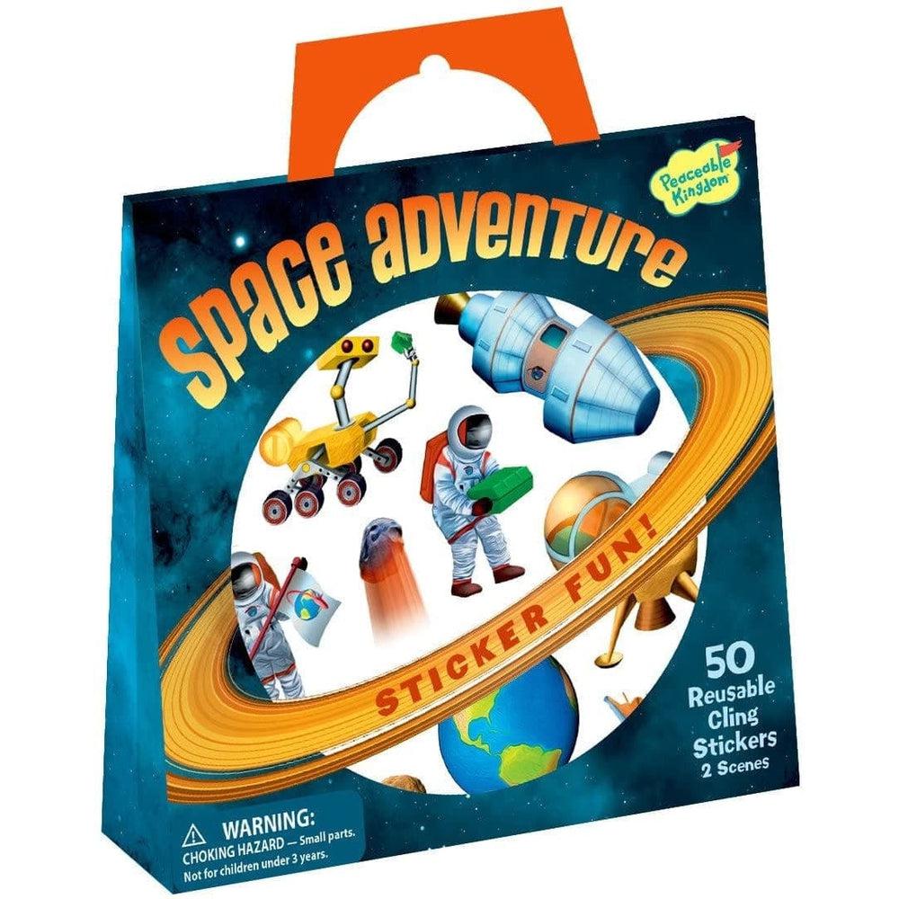 Peaceable Kingdom-Space Adventure Reusable Sticker Tote-SP63-Legacy Toys