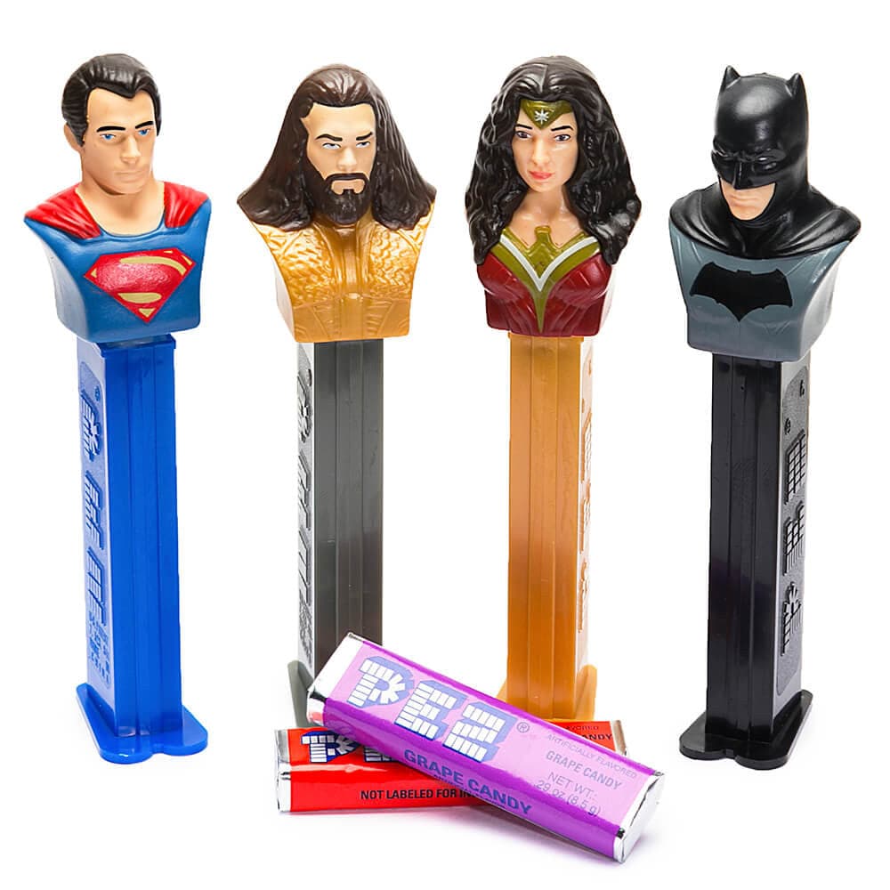 PEZ Candy-Pez Blister Card Dispenser - Justice League - Assorted Styles-79411-Legacy Toys