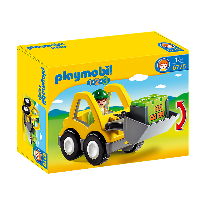 Playmobil-1.2.3. Excavator-6775-Legacy Toys