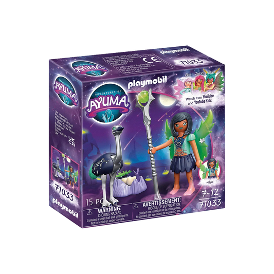 Playmobil-Adventures of Ayuma - Moon Fairy with Soul Animal-71033-Legacy Toys