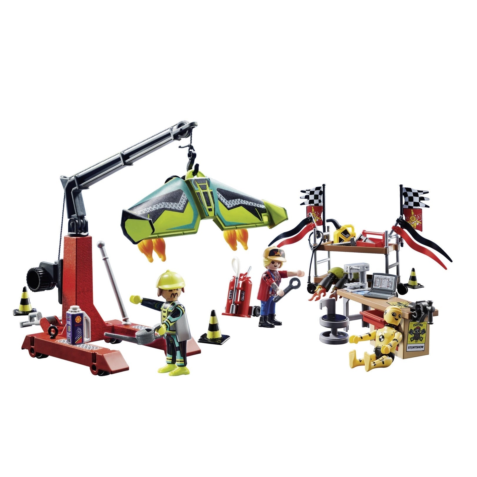 Playmobil-Air Stunt Show - Service Station-70834-Legacy Toys