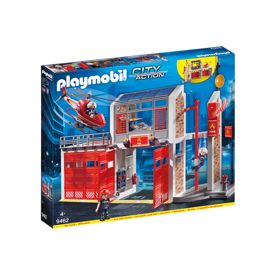 Playmobil-City Action - Fire Station-9462-Legacy Toys