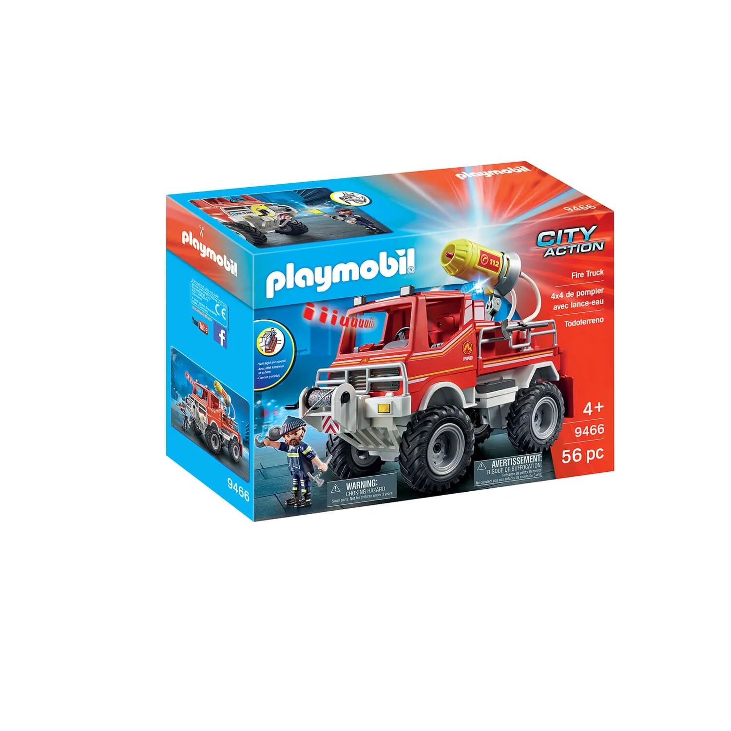 Playmobil-City Action - Fire Truck-9466-Legacy Toys