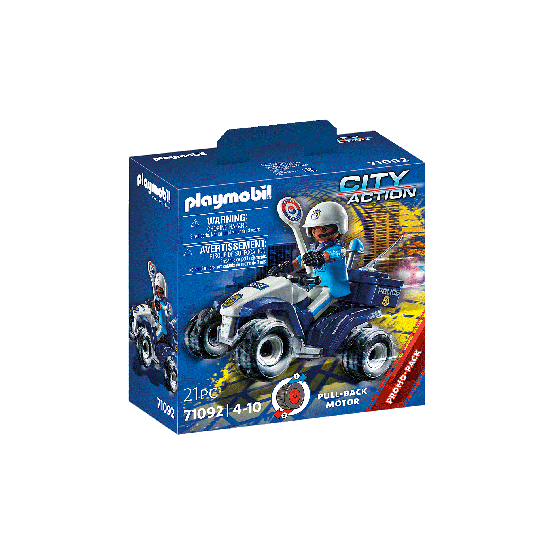 Playmobil-City Action - Police Quad-71092-Legacy Toys