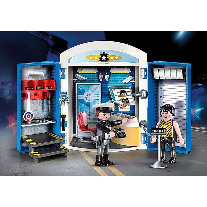Playmobil-City Action - Police Station Play Box-70306-Legacy Toys