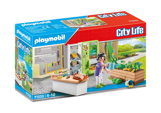 Playmobil-City Life - Lunch Kiosk-71333-Legacy Toys