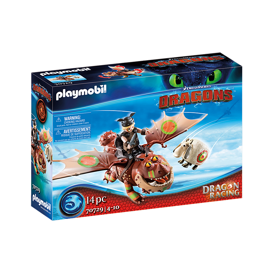 Playmobil-Dragon Racing: Fishlegs and Meatlug-70729-Legacy Toys