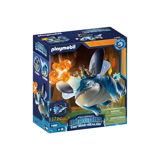 Playmobil-Dragons: The Nine Realms - Plowhorn & D'Angelo-71082-Legacy Toys