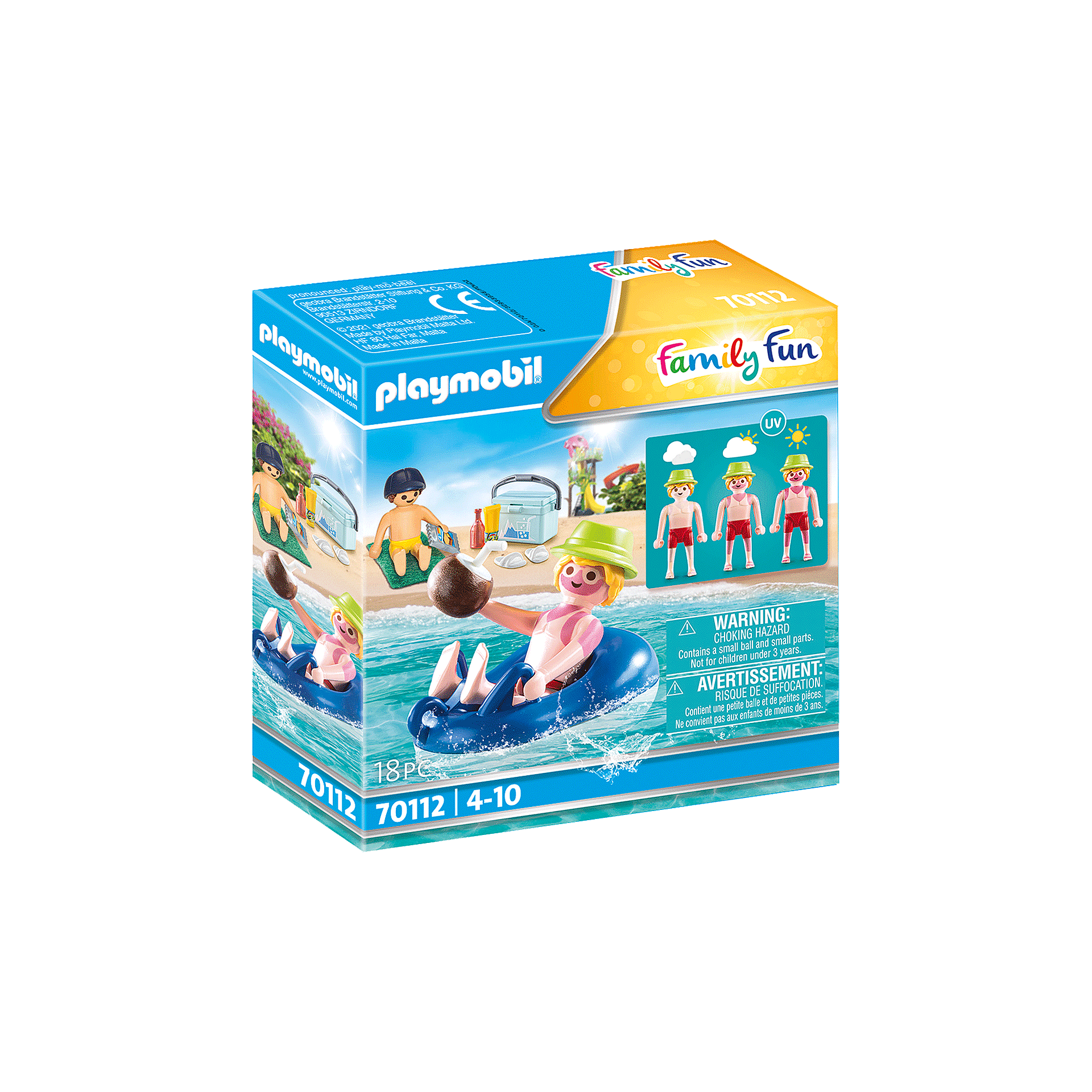 Playmobil-Family Fun - Sunburnt Swimmer-70112-Legacy Toys