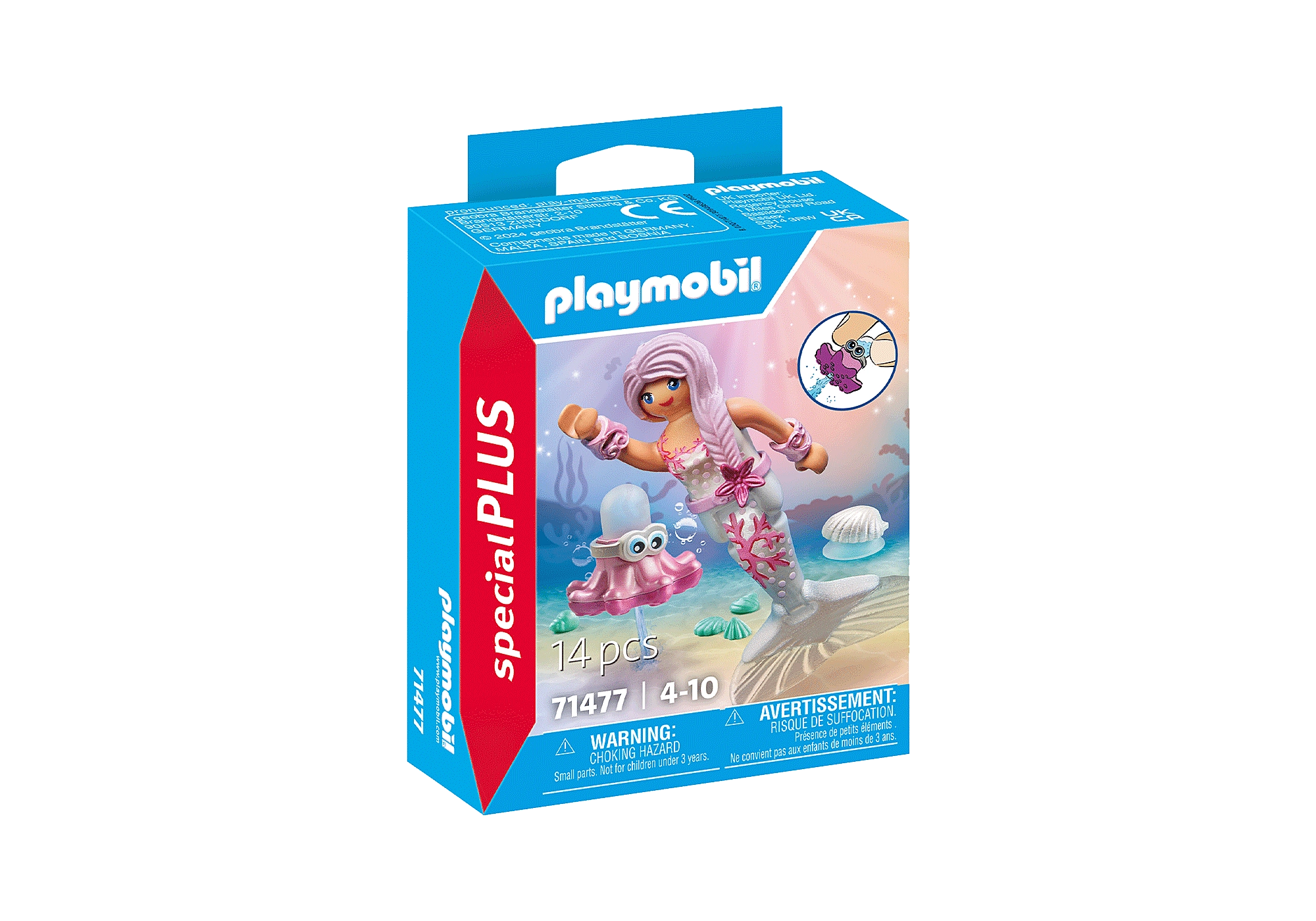 Playmobil-Mermaid with Squirt Octopus-71477-Legacy Toys