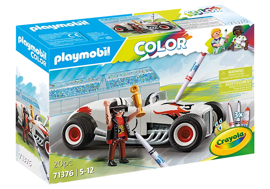 Playmobil-PLAYMOBIL Color: Hot Rod-71376-Legacy Toys