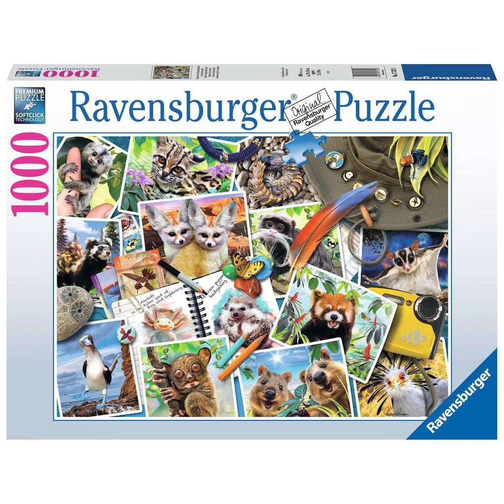 Ravensburger-A Traveler's Animal Journey 1000 Piece Puzzle-17322-Legacy Toys