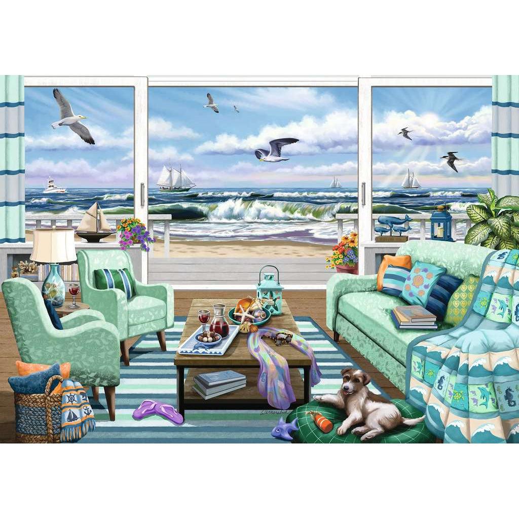 Ravensburger-Beachfront Getaway 1000 Piece Puzzle-16817-Legacy Toys