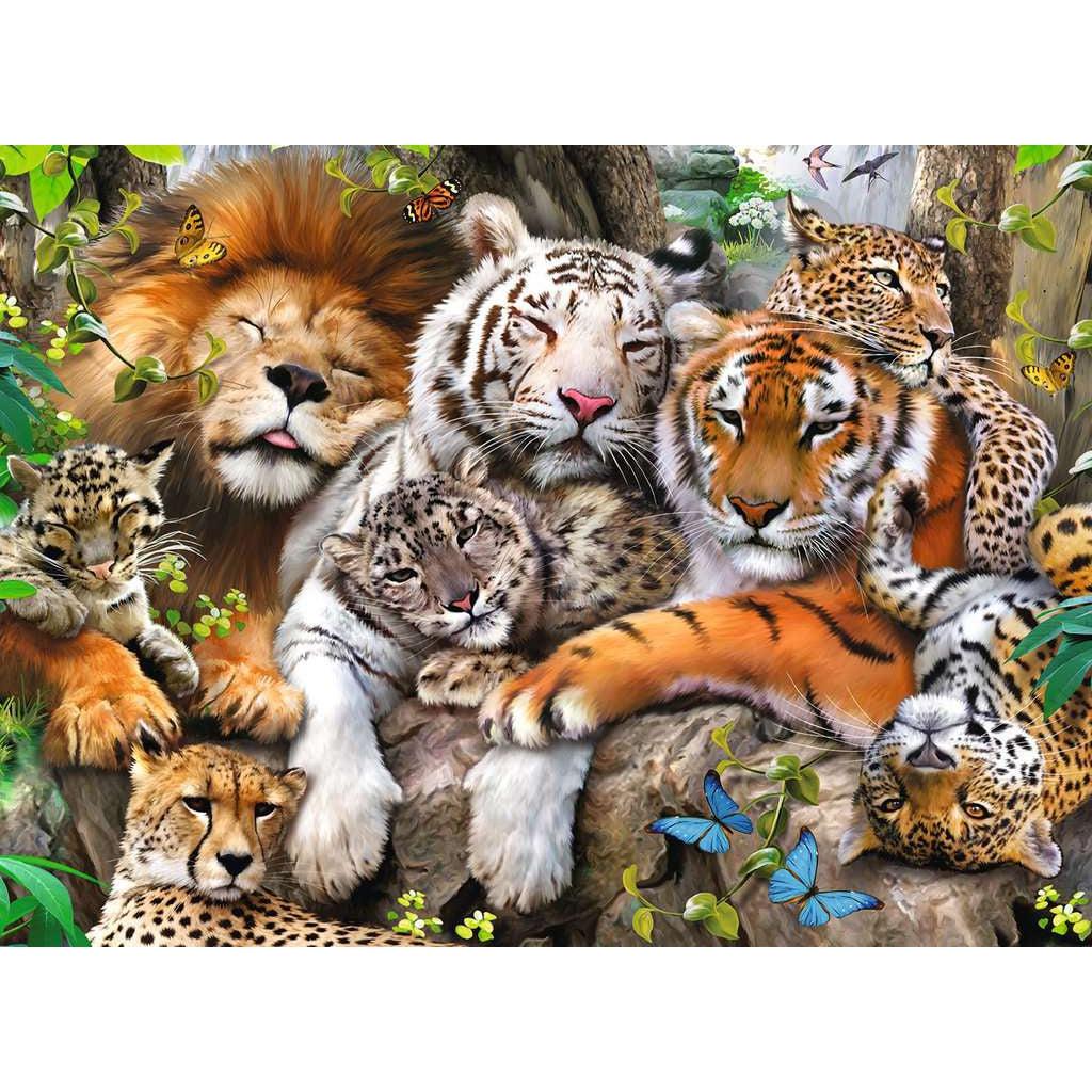 Ravensburger-Big Cat Nap 200 Piece Puzzle-12721-Legacy Toys