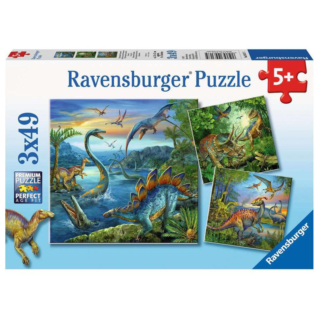 Ravensburger-Dinosaur Fascination - 3x49 Piece Puzzles-9317-Legacy Toys