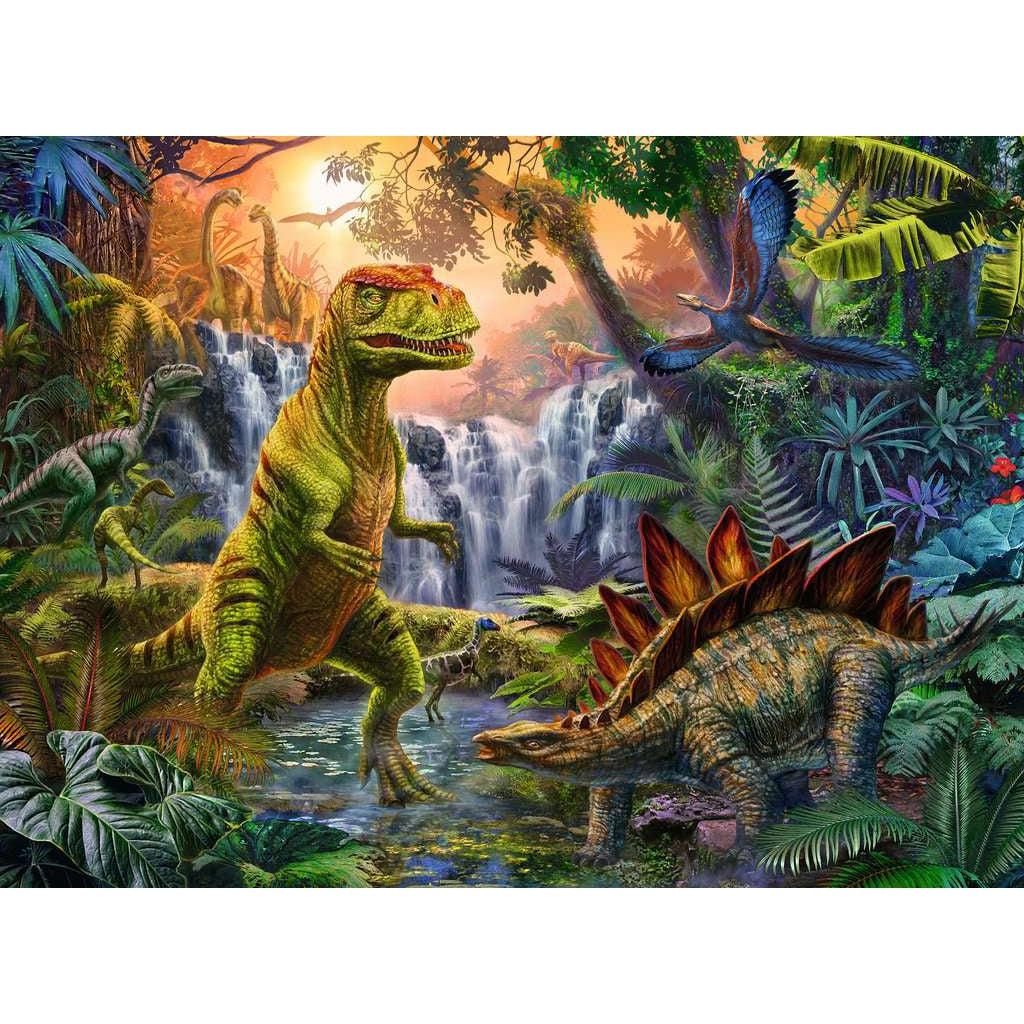 Ravensburger-Dinosaur Oasis - 100 Piece Puzzle-12888-Legacy Toys