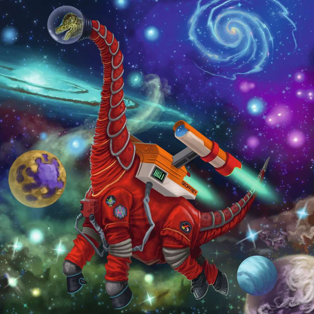 Ravensburger-Dinosaurs in Space - 3x49 Piece Puzzle-5127-Legacy Toys