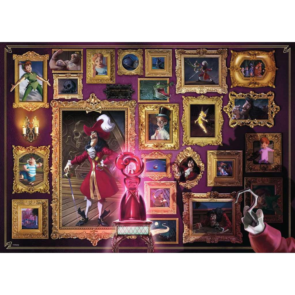 Ravensburger-Disney Villainous: Captain Hook 1000 Piece Puzzle-15022-Legacy Toys