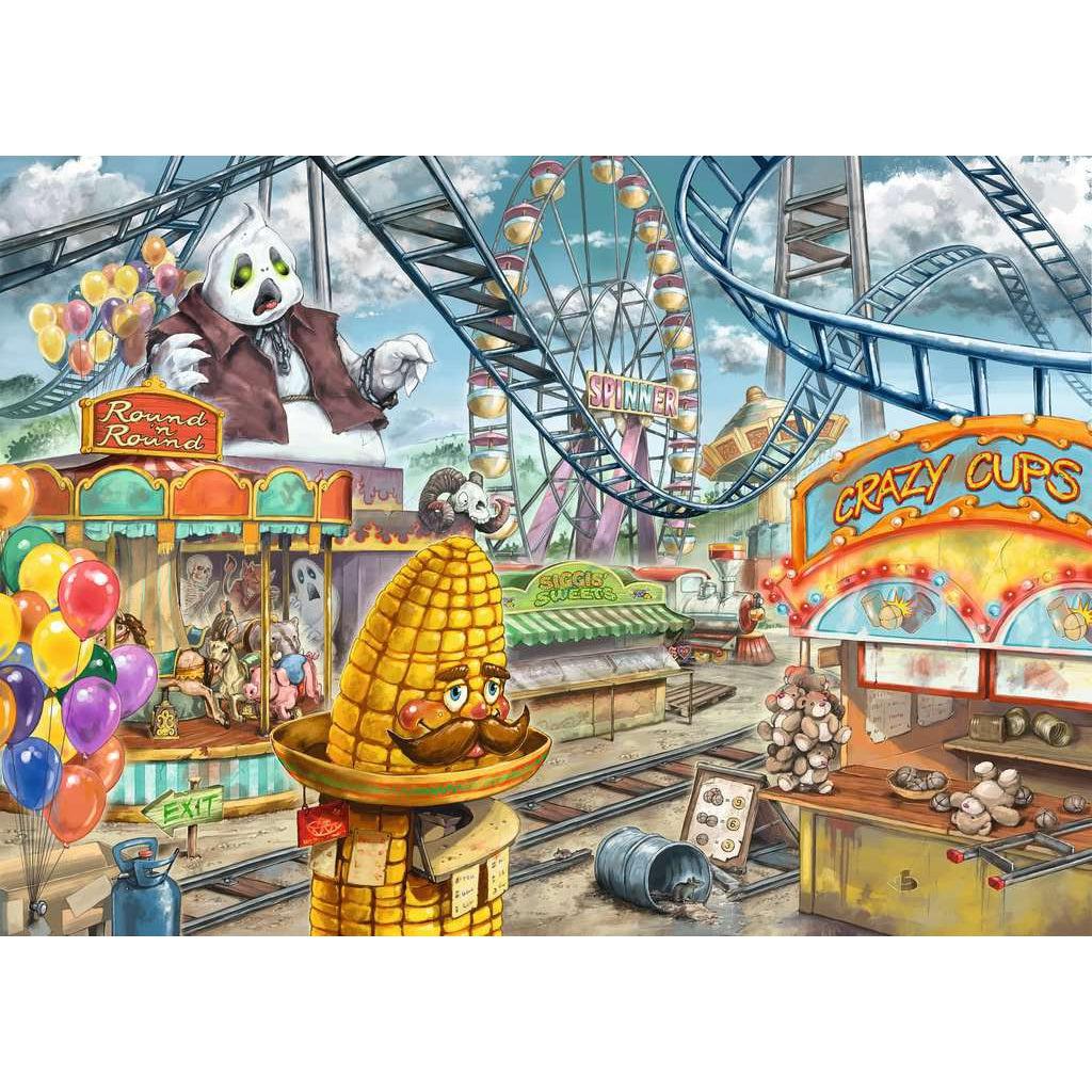 Ravensburger-Escape Puzzle Kids: Amusement Park Plight - 368 Piece Puzzle-12936-Legacy Toys