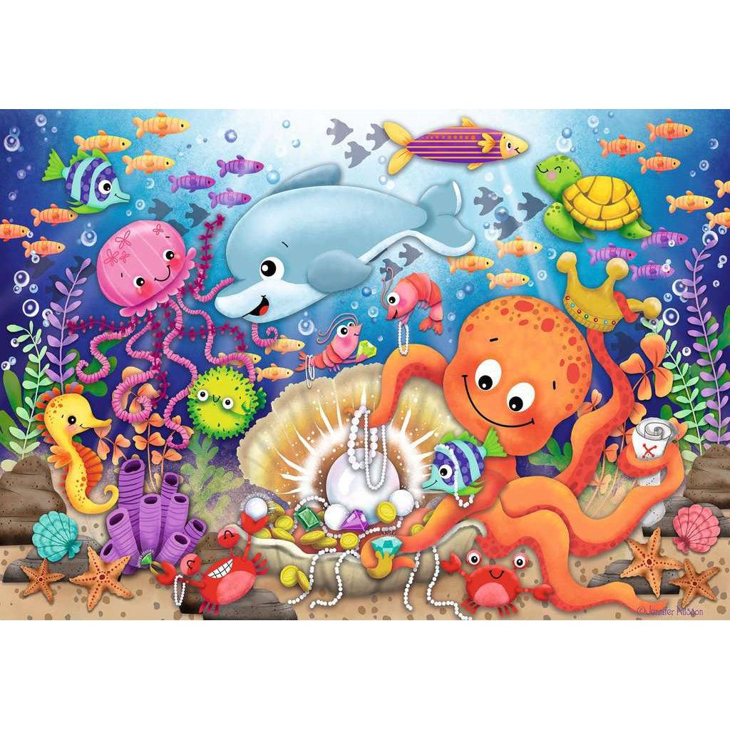 Ravensburger-Fishie's Fortune - 24 Piece Puzzle-3041-Legacy Toys