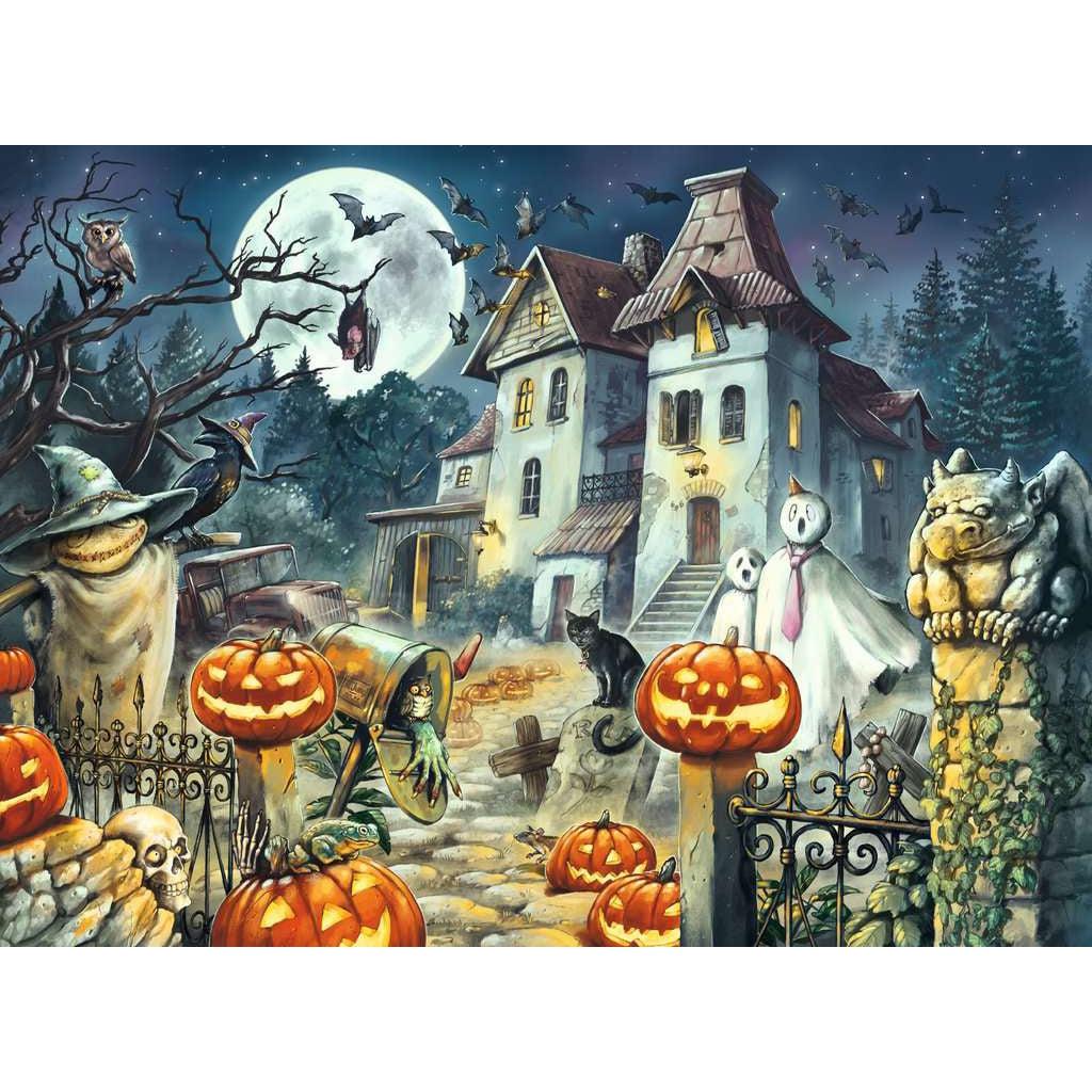 Ravensburger-Halloween House Seasonal 300 Piece Puzzle-13264-Legacy Toys