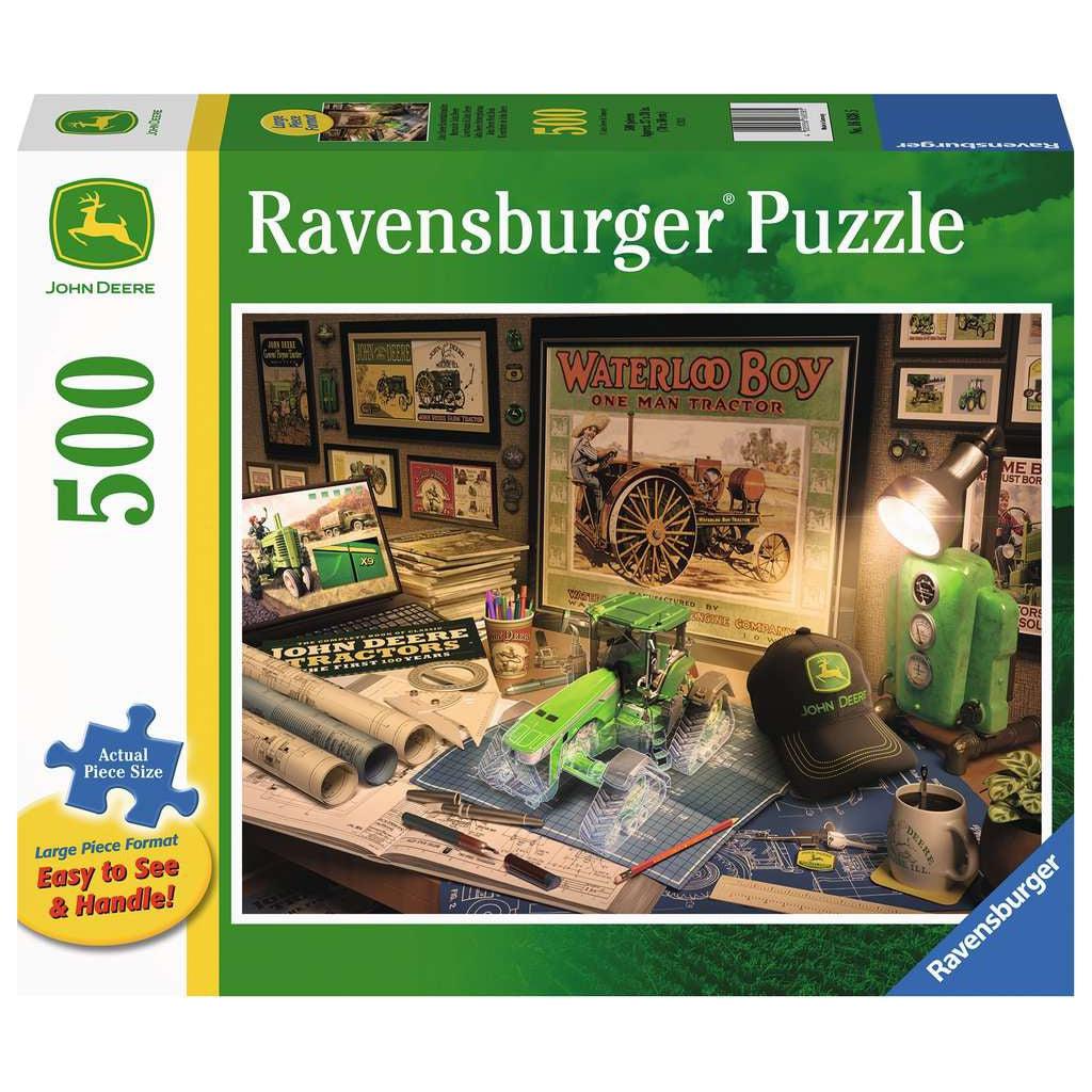 Ravensburger-John Deere Work Desk - 500 Piece Puzzle-16838-Legacy Toys