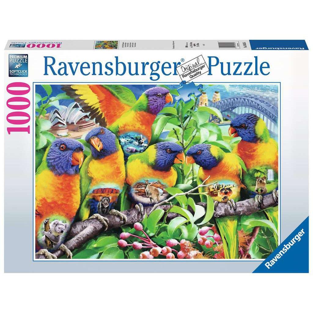 Ravensburger-Land of the Lorikeet 1000 Piece Puzzle-16815-Legacy Toys