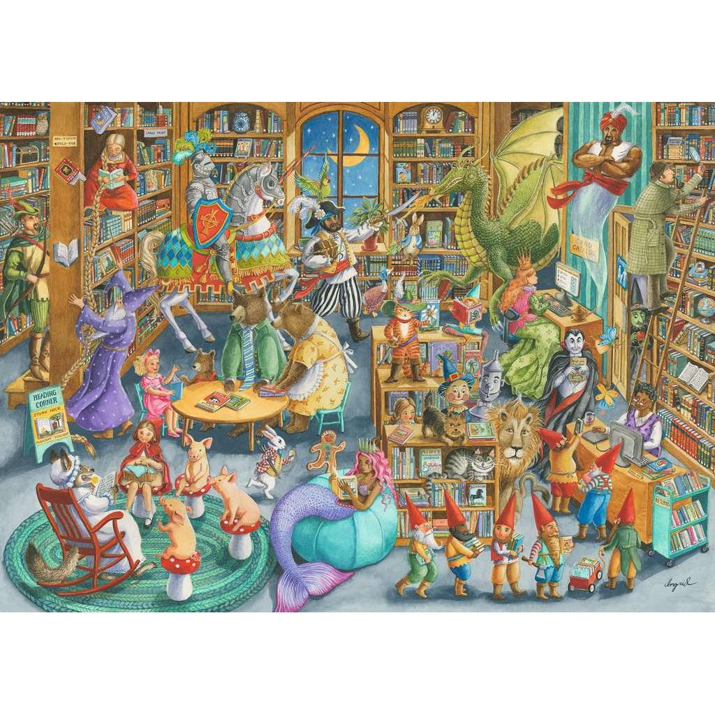 Ravensburger-Midnight at the Library 1000 Piece Puzzle-16455-Legacy Toys