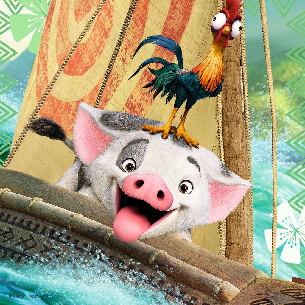 Ravensburger-Moana Born To Voyage - 3x49 Piece Puzzle-9385-Legacy Toys