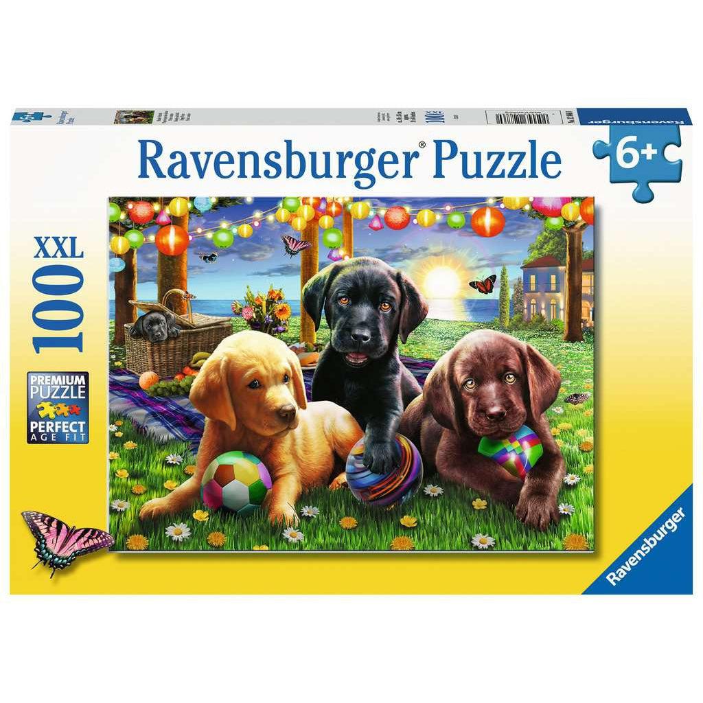 Ravensburger-Puppy Picnic 100 Piece Puzzle-12886-Legacy Toys