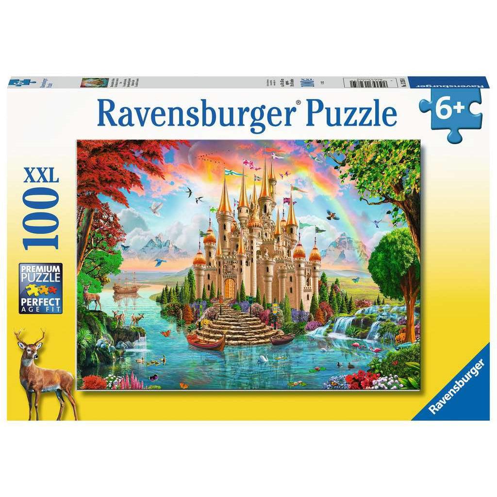 Ravensburger-Rainbow Castle 100 Piece Puzzle-13285-Legacy Toys