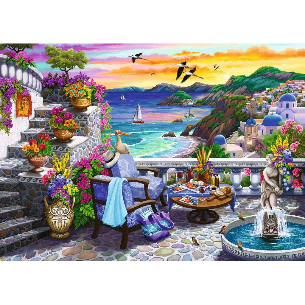 Ravensburger-Santorini Sunset 300 Piece Large Format-17130-Legacy Toys