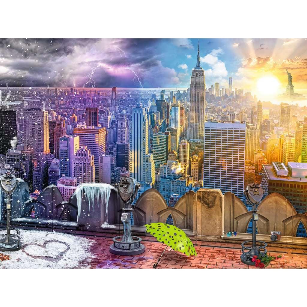 Ravensburger-Seasons of New York 1500 Piece Puzzle-16008-Legacy Toys