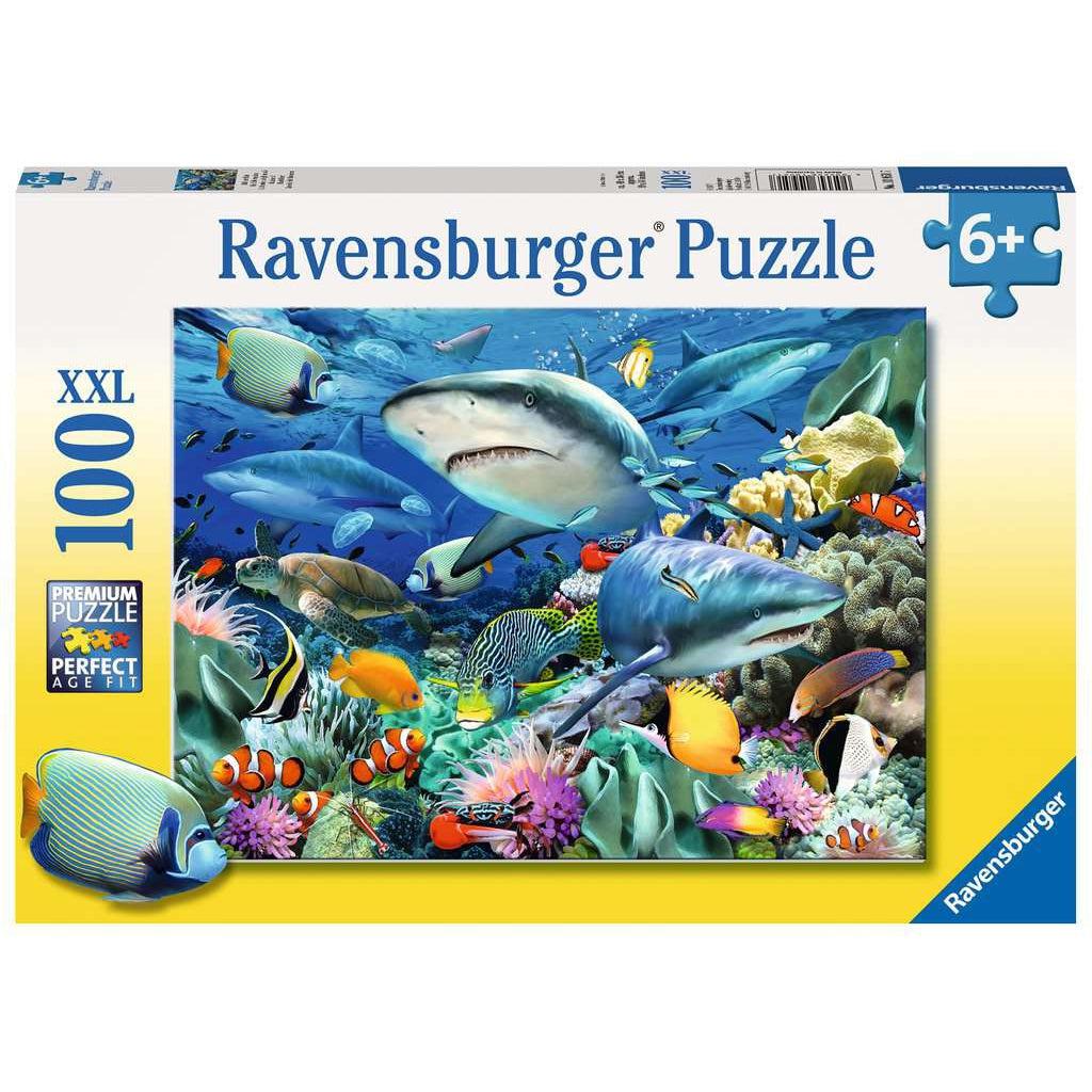 Ravensburger-Shark Reef 100 Piece Puzzle-10951-Legacy Toys