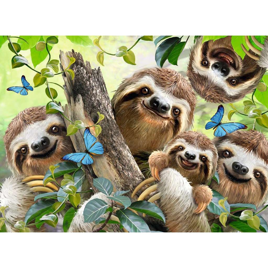 Ravensburger-Sloth Selfie 500 Piece Puzzle-14790-Legacy Toys