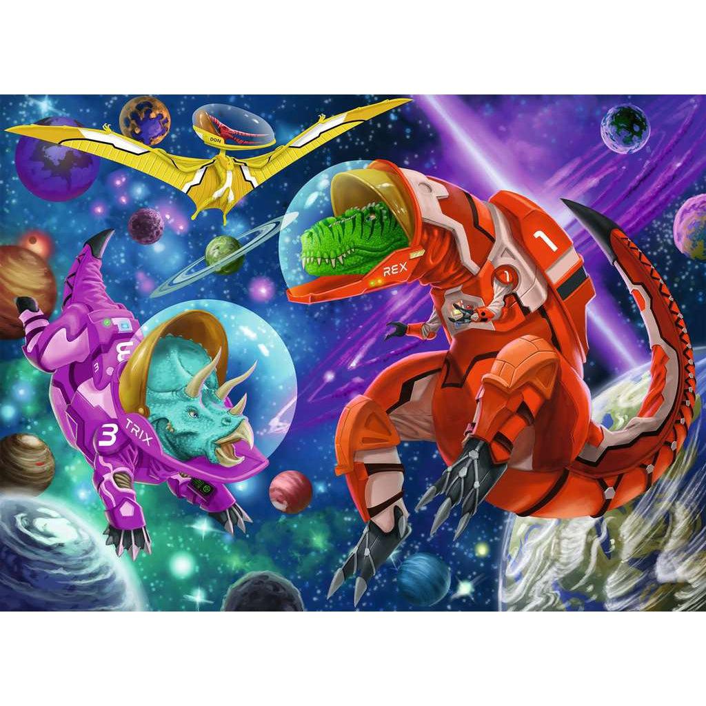 Ravensburger-Space Dinosaurs 200 Piece Puzzle-12976-Legacy Toys