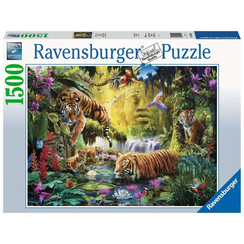 Ravensburger-Tranquil Tigers - 1,500 Piece Puzzle-16005-Legacy Toys