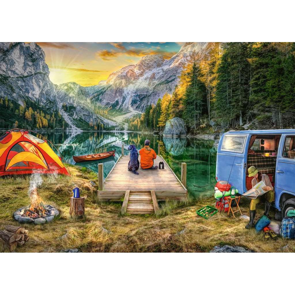 Ravensburger-Wanderlust: Calm Campsite 1000 Piece Puzzle-16177-Legacy Toys