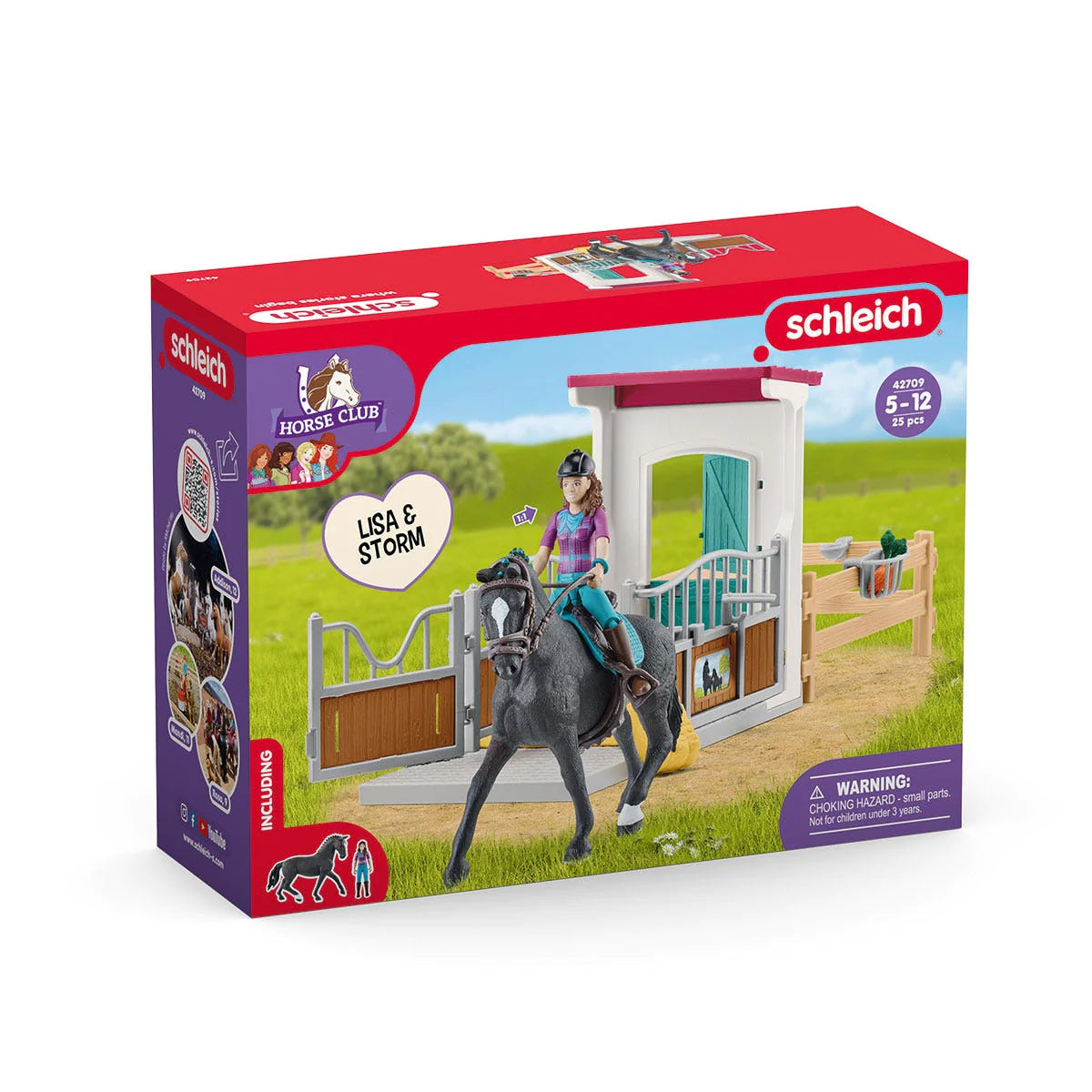 Schleich-Horse Club Horse Box with Lisa & Storm-42709-Legacy Toys