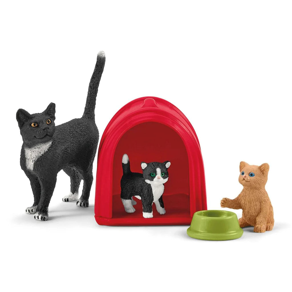 Schleich-Playtime for Cute Cats-42501-Legacy Toys