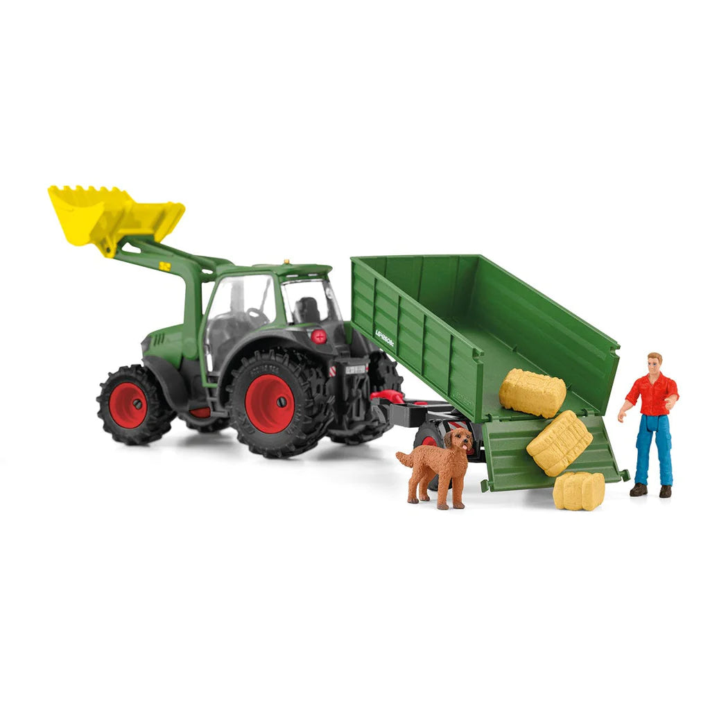 Schleich-Tractor with Trailer-42608-Legacy Toys