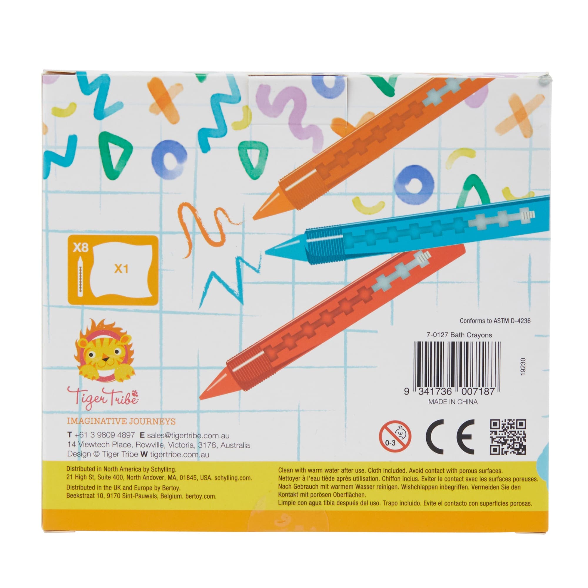 Schylling-Bath Crayons-70127-Legacy Toys