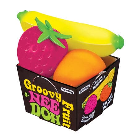 Schylling-Groovy Fruit Needoh Basket Assorted Fruits-GFND-Legacy Toys