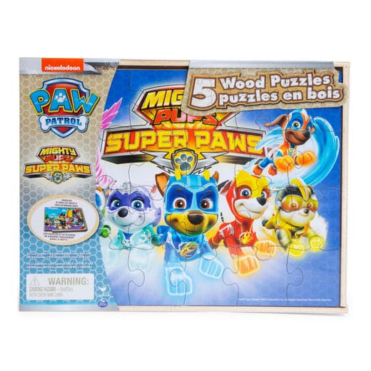 Spin Master-5 Pack Of Puzzles Assortment-20119346-PAW Patrol Mighty Pups Super Paws-Legacy Toys