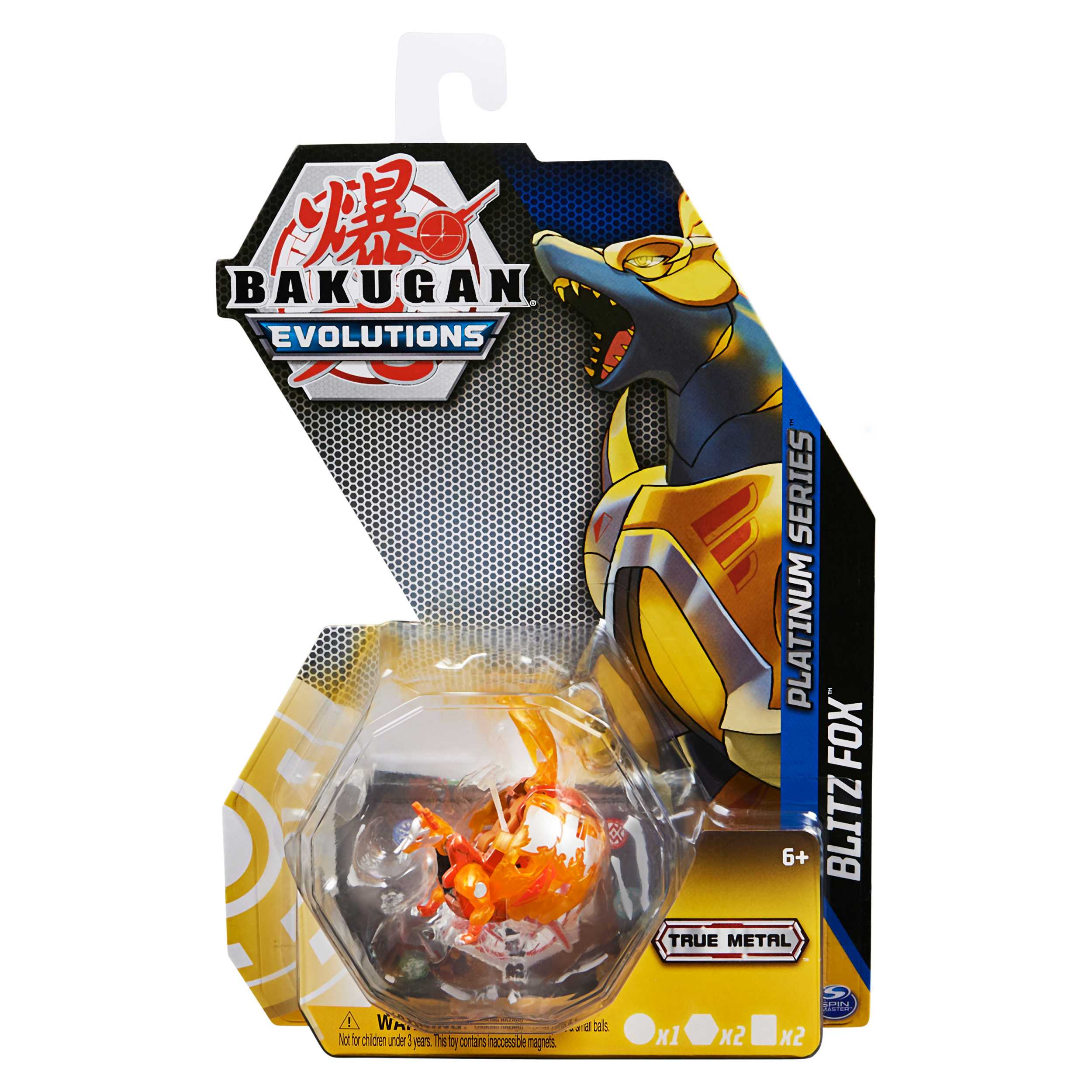 Spin Master-Bakugan Evolutions Gold Series - Blitz Fox-20135601-Legacy Toys